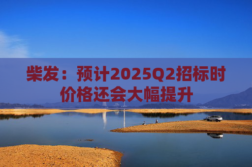 柴发：预计2025Q2招标时价格还会大幅提升  第1张