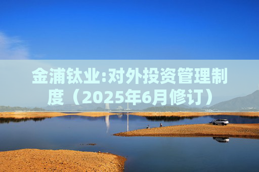 金浦钛业:对外投资管理制度(2025年6月修订)