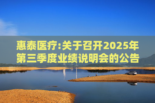 惠泰医疗:关于召开2025年第三季度业绩说明会的公告  第1张
