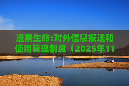 透景生命:对外信息报送和使用管理制度（2025年11月）