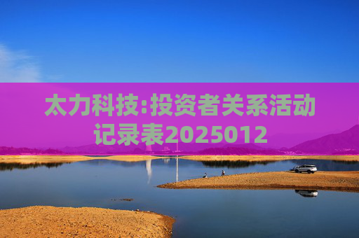 太力科技:投资者关系活动记录表2025012  第1张