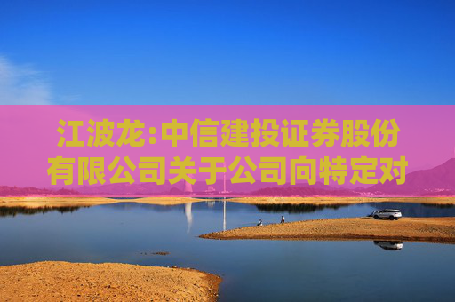 江波龙:中信建投证券股份有限公司关于公司向特定对象发行股票之上市保荐书