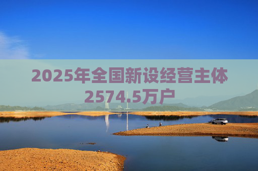 2025年全国新设经营主体2574.5万户
