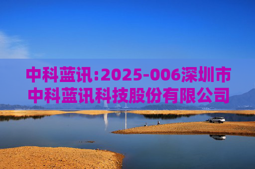 中科蓝讯:2025-006深圳市中科蓝讯科技股份有限公司投资者关系活动记录表