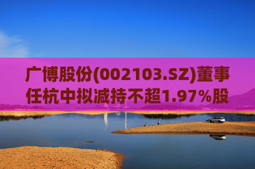 广博股份(002103.SZ)董事任杭中拟减持不超1.97%股份