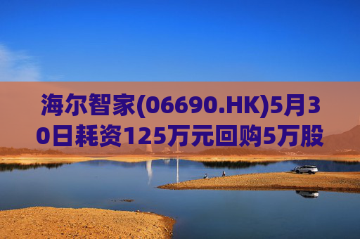 海尔智家(06690.HK)5月30日耗资125万元回购5万股A股