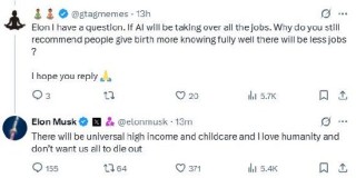 马斯克：“不希望人类灭绝”