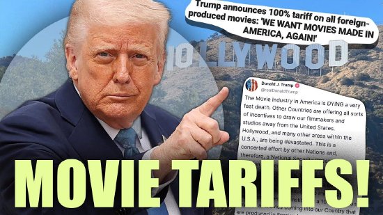 特朗普称将与电影行业会谈 探讨关税事宜  第1张